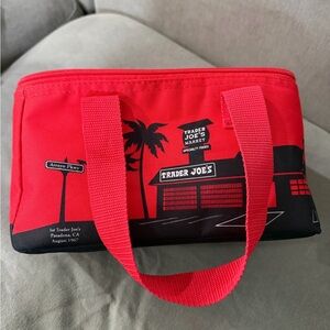 Trader Joe's Red Lunch Tote Bag